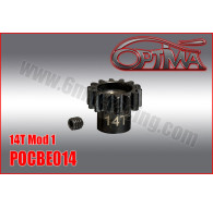 14t 1/8th Pinion 5mm Bore Mod 1 - OPTIMA - POCBE014