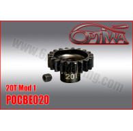 20t 1/8th Pinion 5mm Bore Mod 1 - OPTIMA - POCBE020