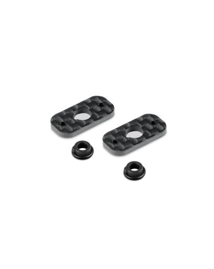 Fixation d'aileron carbone - 1/10 touring (2) - HUDY - 293312