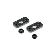 CARBON REAR WING MOUNT - 1/10 ELECTRIC (2) - HUDY - 293312