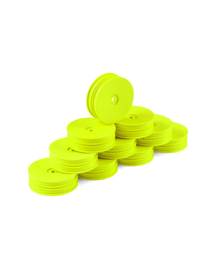 Jantes TT 1/10 avant étroite 2WD - Jaune (10) - HUDY - 803221-Y