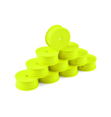 Jantes TT 1/10 avant 4WD - Jaune (10) - HUDY - 803231-Y