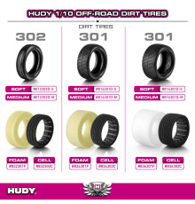 1/10 OFF-ROAD INSERT 2WD FRONT - CELL - BLACK (2) - HUDY - 832302C