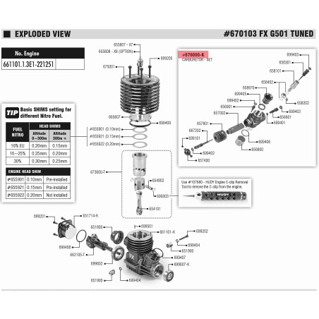 GT CARBURETOR - BLACK - SET - FX - 676000-K