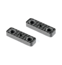 CARBON BATTERY PLATE SHIM - DEEPER COUNTERSUNK (2) - XRAY - 306177-C