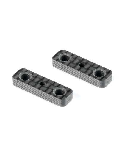 CARBON BATTERY PLATE SHIM - DEEPER COUNTERSUNK (2) - XRAY - 306177-C