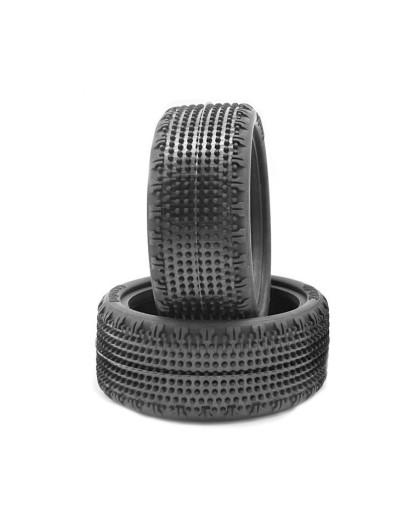 PAIR OF 110 TYRES CARPET 4WD SOFT FRONT LOW PROFILE - HOT RACE