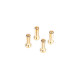 5mm Gold Connectors - 18mm length (4 pcs.) - NOSRAM - 999207