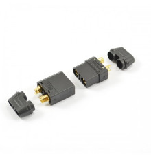XT-90 BLACK CONNECTOR (MALE/FEMALE) - CENTRO - C0355
