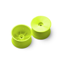 2WD/4WD REAR WHEEL 12MM HEX - YELLOW - HARD (2) - XRAY - 329913-Y
