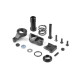 SERVO SAVER COMPLETE SET - LOWER - GRAPHITE - XRAY - 342503