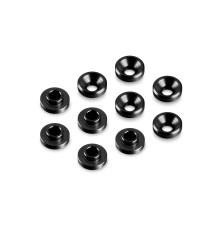 Rondelles de fixation servo - Noir (10) - HUDY - 296509-K