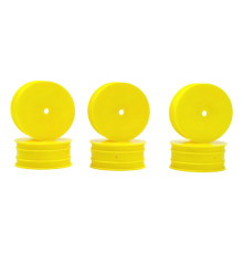 BUGGY FRONT 1/10 4WD WHEEL YELLOW - 3 PAIRS - CENTRO - C0261Y