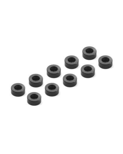 Rondelles alu noires 3x6x2.5mm (10) - XRAY - 303124-K