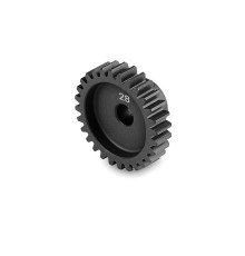ALU ULTRA-LIGHT PINION GEAR - HARD COATED - 28T / 48 - HUDY - 294028