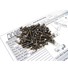 Kit de visserie titane hexagonale RC10B6D - HIRO SEIKO - 48076