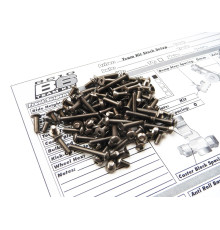 Kit de visserie titane hexagonale RC10B6 - HIRO SEIKO - 48075