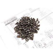 Kit de visserie titane hexagonale RC10TC7.1 - HIRO SEIKO - 48085