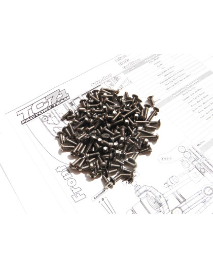  RC10 TC7.1 Titanium Hex Socket Screw Set - 48085 - HIRO SEIKO