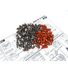 NT1 2017 Titan/Alum Hex Socket Screw Set - 48160 - HIRO SEIKO