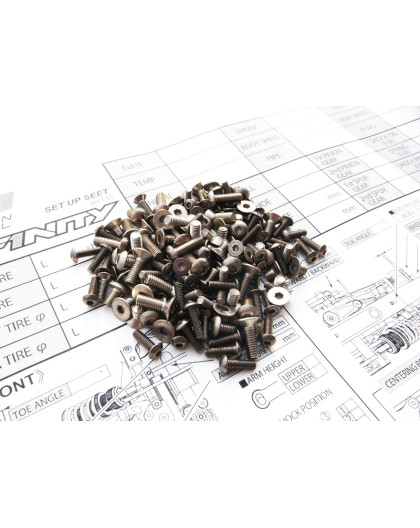  INFINITY 1/8 Titanium Hex Socket Screw Set - 48165 - HIRO SEIKO