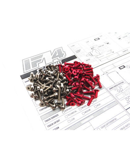 Kit de visserie titane/alu hexagonale IF 14 - HIRO SEIKO - 48169