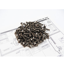 Kit de visserie titane hexagonale XB4'18 - HIRO SEIKO - 48202