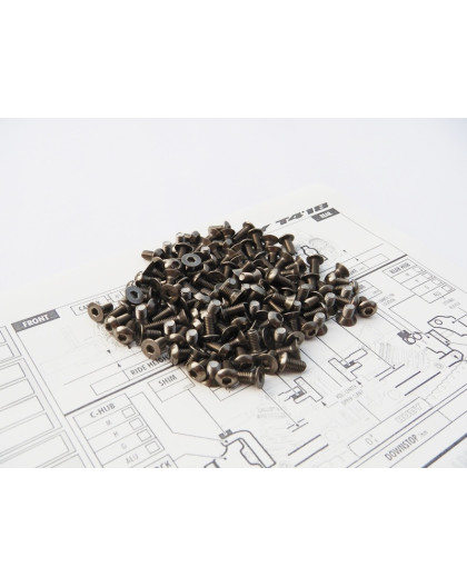  T4'18 Titanium Hex Socket Screw Set - 48199 - HIRO SEIKO