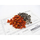 Kit visserie titane/alu hexagonale X1'18 Orange - HIRO SEIKO - 48209