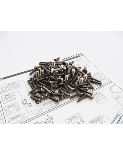 Kit de visserie titane hexagonale XB8'18 - HIRO SEIKO - 48225