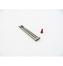 Vis moteur titane/alu XeRun V10 G3 Rouge - HIRO SEIKO - 48343