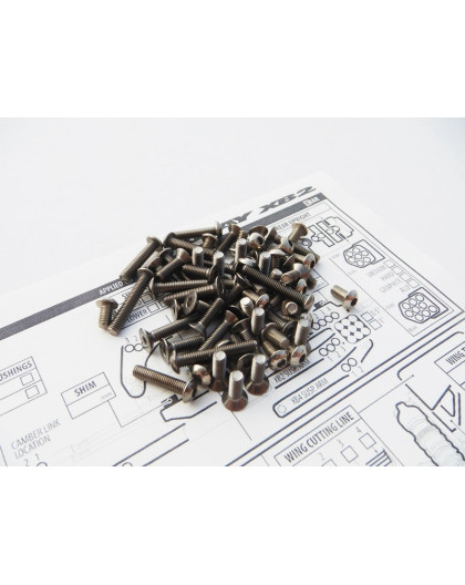 Kit de visserie titane hexagonale XB2D'19 - HIRO SEIKO - 48403