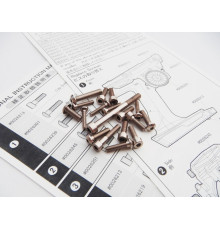  M17 Light Weight Screw Set [Titan] - 48406 - HIRO SEIKO