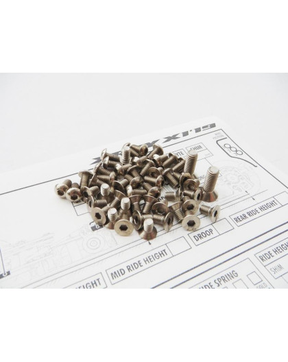 Kit de visserie titane hexagonale X1'19 - HIRO SEIKO - 48411