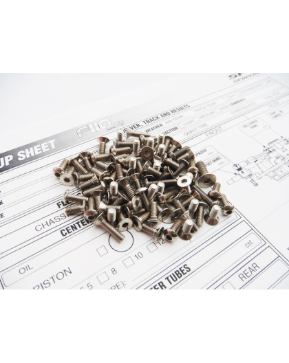  F110 SF4 Titanium Hex Socket Screw Set - 48432 - HIRO SEIKO