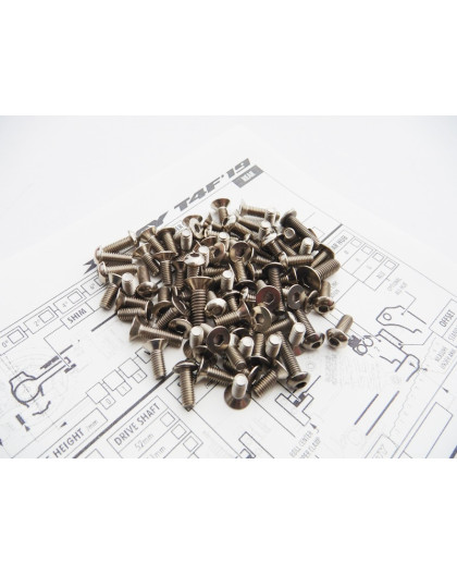 Kit de visserie titane hexagonale T4F - HIRO SEIKO - 48434