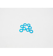  3mm Alloy Spacer Set (0.5t) [T-Blue] - 48438 - HIRO SEIKO