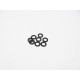  3mm Alloy Spacer Set (1.0t) [Black] - 48455 - HIRO SEIKO