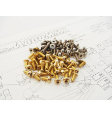 A800MMX EVO Titan/Alloy Hex Socket Screw Set [Gold] - 48593 - HIRO S