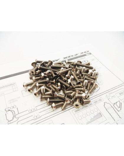 Kit de visserie titane hexagonale XB2C/D'20 - HIRO SEIKO - 48597