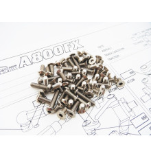 A800FX Titanium Hex Socket Screw Set (78pcs) - HIRO SEIKO - 48607