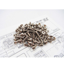 T4'21 Titanium Hex Socket Screw Set 108 pcs - HIRO SEIKO - 48633