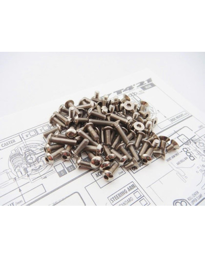 Kit de visserie titane hexagonale T4'21 - HIRO SEIKO - 48633