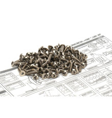  XB4'21 Titanium Hex Socket Screw Set - 48660 - HIRO SEIKO