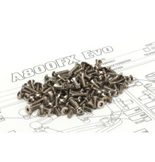 A800FX EVO Titanium Hex Socket Screw Set (88pcs) - HIRO SEIKO - 48661