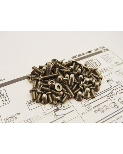 Kit de visserie titane hexagonale XB4C/D'25 - HIRO SEIKO - 48973
