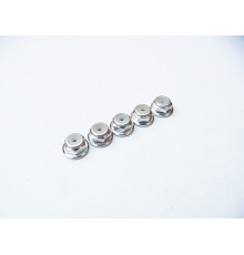 Ecrous épaulés nylstop alu 2mm Gris - HIRO SEIKO - 69230