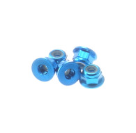  3mm Alloy Flange Nylon Nut [TAMIYA-Blue] - 69237 - HIRO SEIKO
