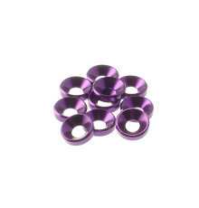  4mm Alloy Countersunk Washer [Purple] - 69257 - HIRO SEIKO