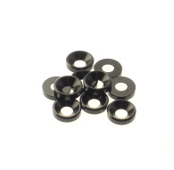  4mm Alloy Countersunk Washer [Black] - 69259 - HIRO SEIKO